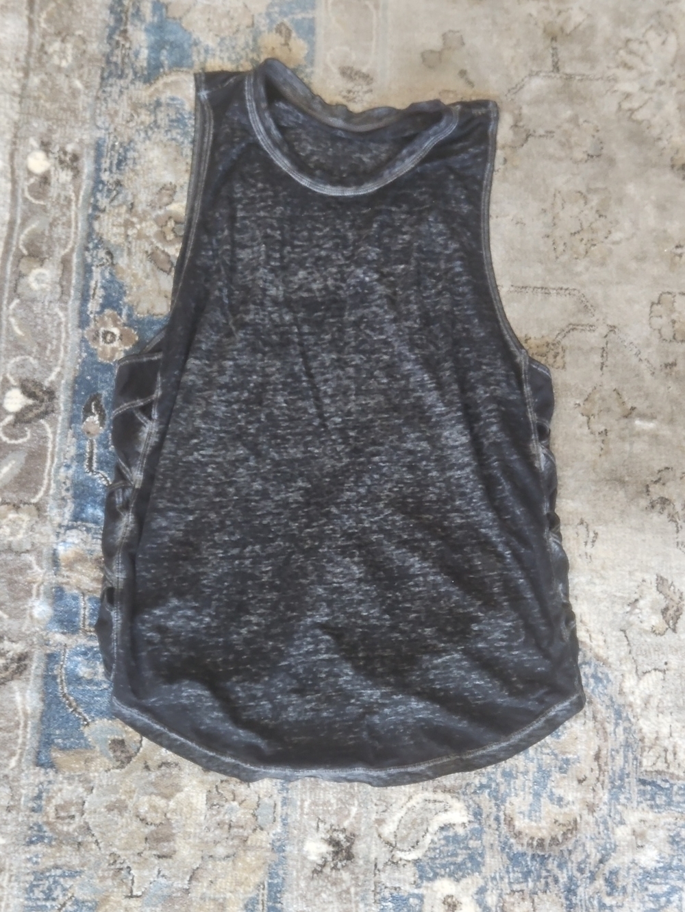 Gaiam Women’s Black Heather Muscle Tank Top